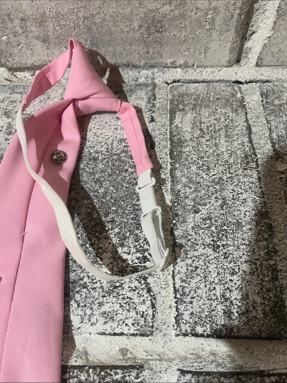 Pink Star Chain Accent  Necktie - Picture 4 of 4